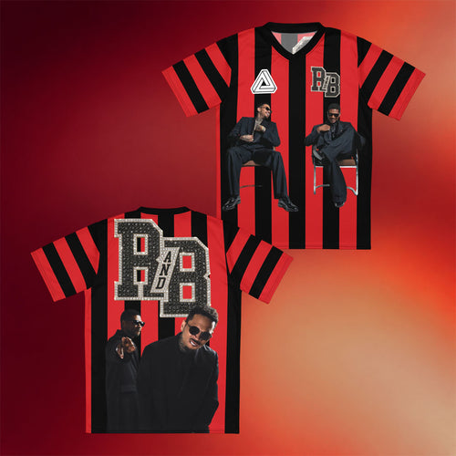 Chris Brown Merch 2026 RnB Red Referee Jersey R&B Tour Merchandise Music Concert Outfits