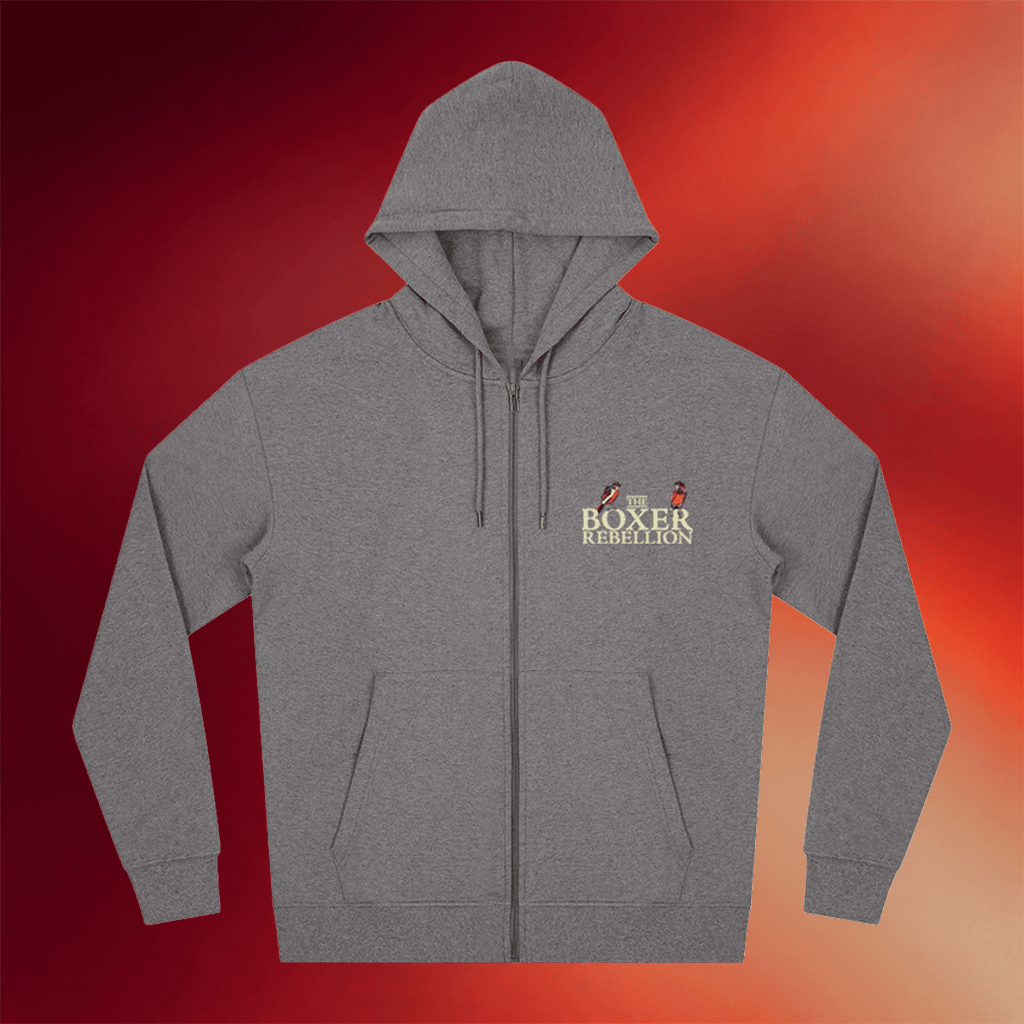 The Boxer Rebellion Merch 2026 TBR Birds Logo Zip Hoodie Music Lover Gift Ideas For Him