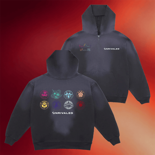 Unrivaled Merch 2026 Unrivaled Crown Zip Hoodie Gifts For The Basketball Enthusiast