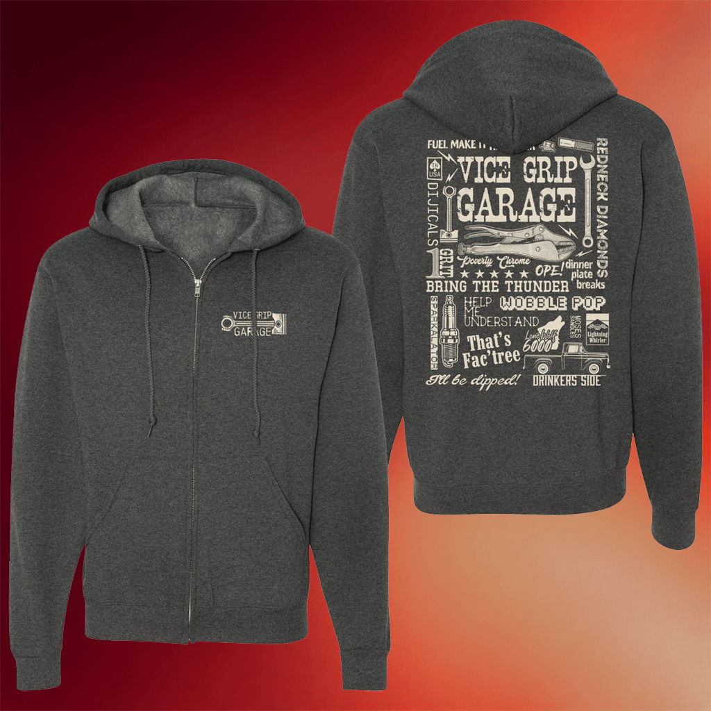 Vice Grip Garage Merch VGG Derekisms Zip Up Hoodie Present For Husband