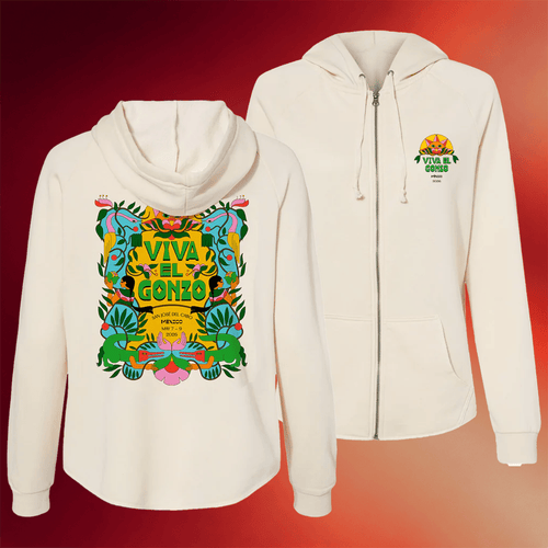 Viva El Gonzo 2026 Merch Golden Mangrove Zip Hoodie Music Festival Merch Fan Gifts