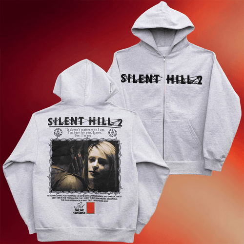 Silent Hill Merch Silent Hill 2 Logo Zip Hoodie Birthday Gift Ideas For Him