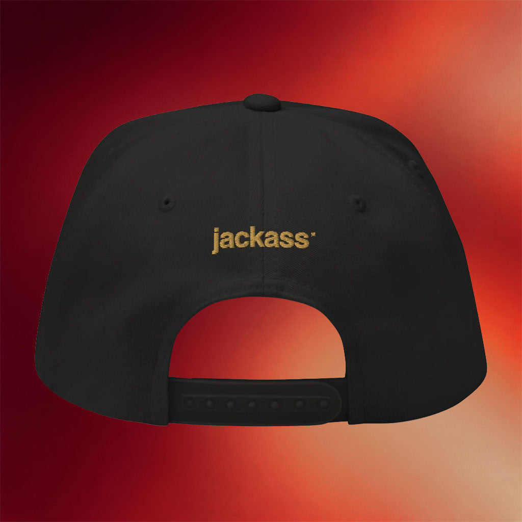 Jackass Merch 2026 Logo Skull Embroidered Snapback Hat Jackass Hat Gift For Dudes