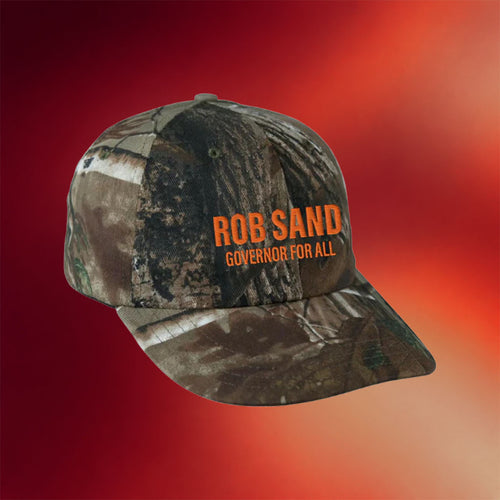 Rob Sand For Governor Merch 2026 Rob Sand For Governor Camo Hat Embroidered Gift For Dad