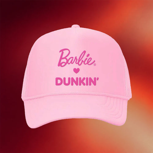 Dunkin Runs On Merch 2026 Dunkin X Barbie Trucker Hat Best Birthday Gift For Her