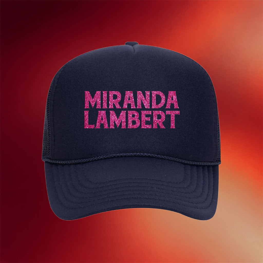 Miranda Lambert Merch 2026 Miranda Lambert Glitter Trucker Cap Hat Cool Gifts For Music Lovers
