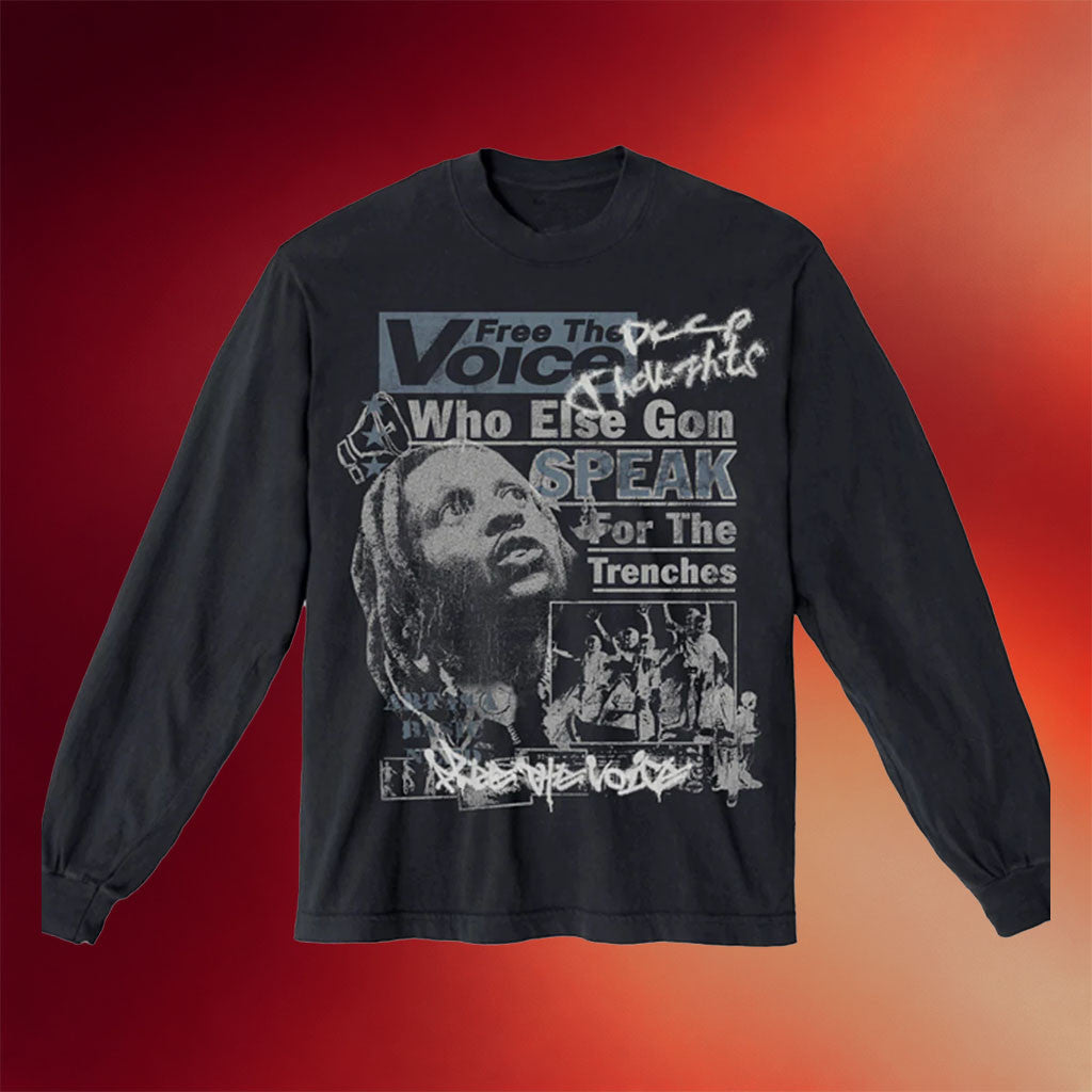 Lil Durk Merch 2026 Free The Voice Long Sleeve Shirt Birthday Gift Ideas For Him