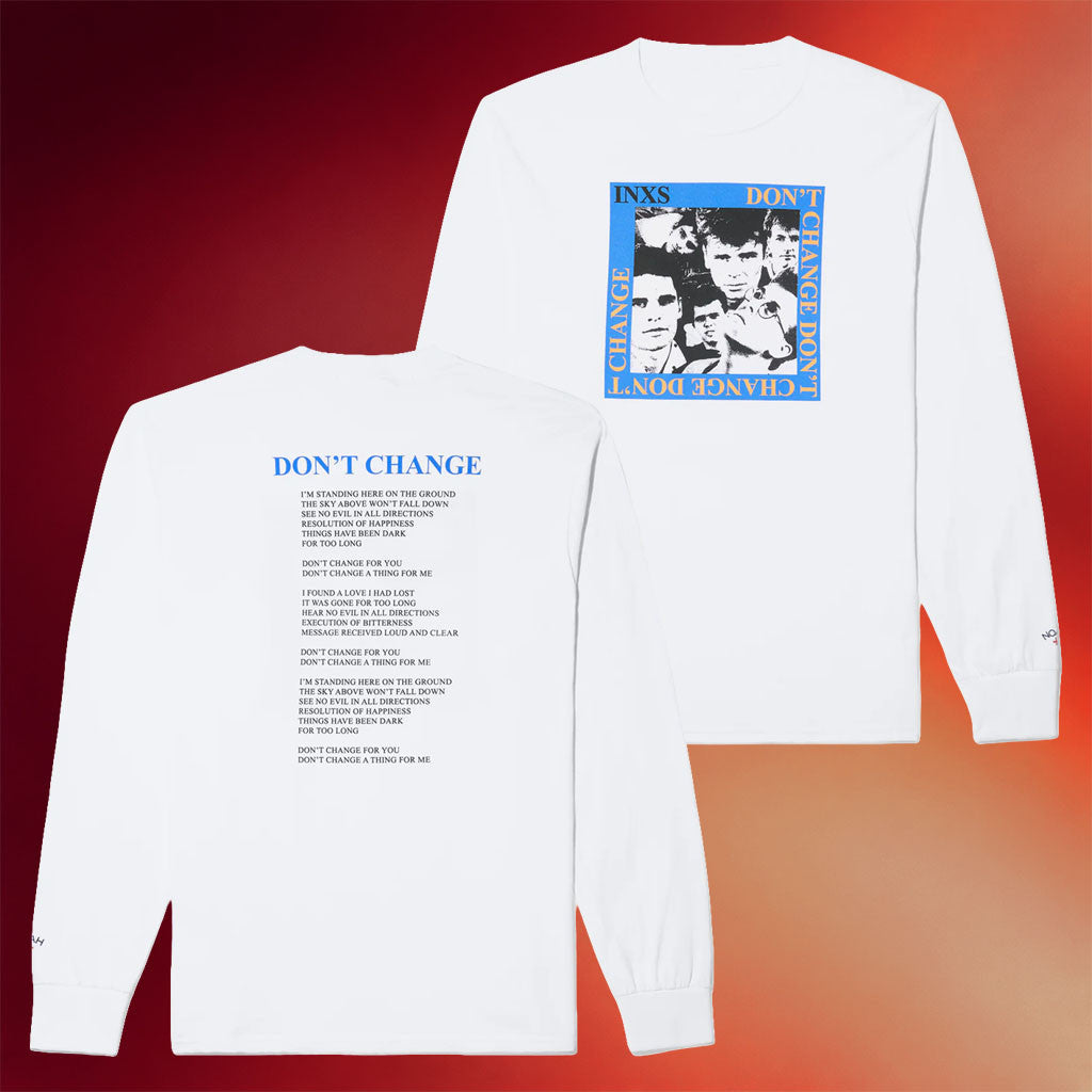 Noah NY Merch 2026 Noah X INXS Don't Change Long Sleeve Shirt INXS Merch Gift For Band Fans