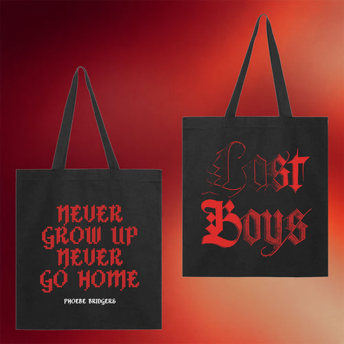 Phoebe Bridgers Merch 2026 Lost Boys Tote Bag Never Grow Up Never Go Home Handbags Fan Gifts