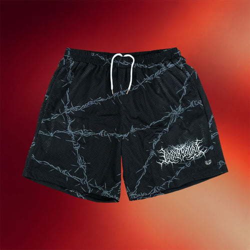 Lorna Shore Merch 2026 Lorna Shore Barbed Wire Shorts Music Related Gifts For Guys