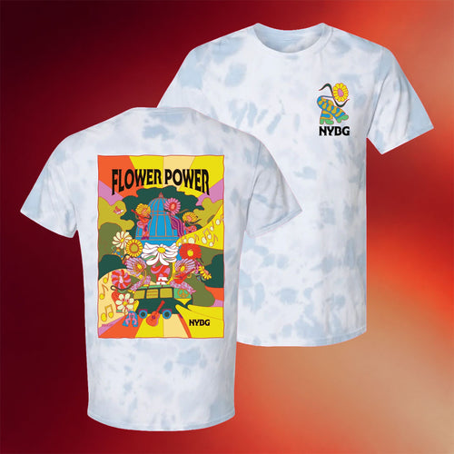 NYBG Merch 2026 Flower Power Tie Dye T-Shirt New York Botanical Garden Shirt Gift For BFF