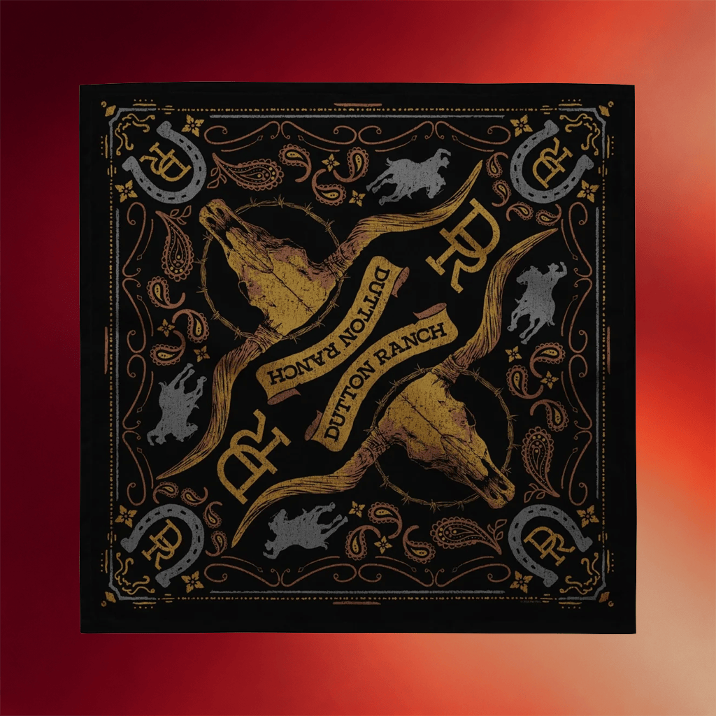 Dutton Ranch Merch 2026 Dutton Ranch Logo Bandana Western Themed Gifts For Friends