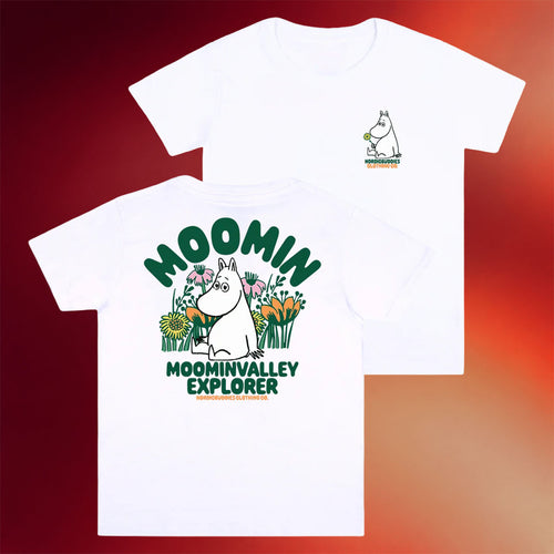 Moomin Merch 2026 Moomintroll Flowers T-Shirt White Birthday Ideas For Sisters