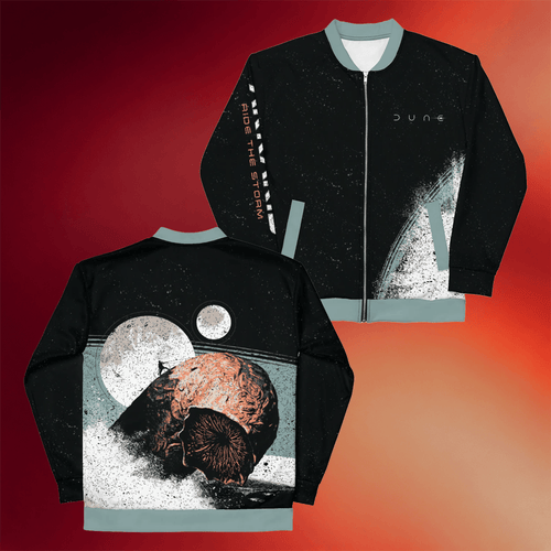 Dune Merch 2026 Ride The Storm Bomber Jacket Birthday Presents For Boyfriend