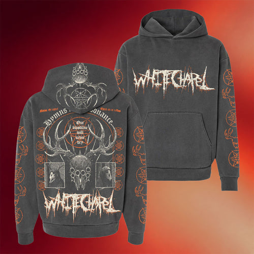 Whitechapel Merch 2026 Bloodlines Wash Hoodie Whitechapel Hoodie Gifts Ideas For Band Fans