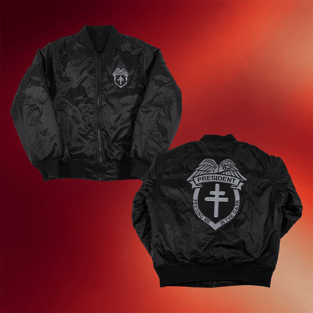 President Band Merch 2026 Feeding Me Bomber Jacket Unique Gifts For Music Lovers