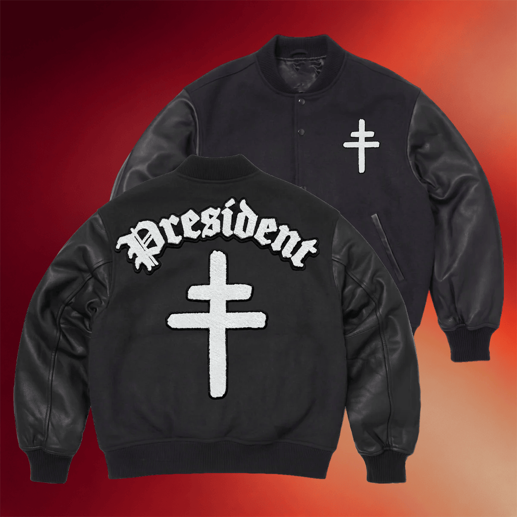 President Band Merch 2026 President Chenille Bomber Jacket Gifts For Music Lovers