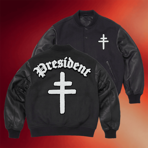 President Band Merch 2026 President Chenille Bomber Jacket Gifts For Music Lovers