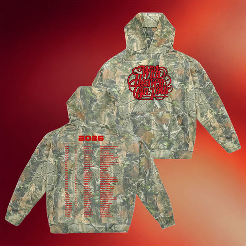 Zach Bryan With Heaven On Tour Merch 2026 With Heaven On Top Camo Tour Hoodie Music Lover Gifts