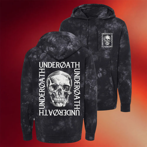 Underoath Merch Skull Tie Dye Hoodie Underoath Hoodie Gifts For Rock Band Fans