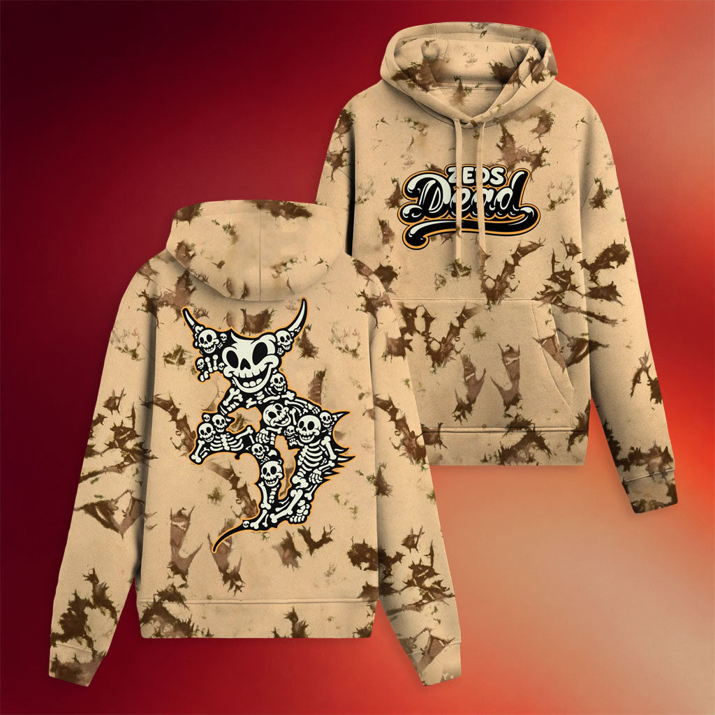 Zeds Dead Merch 2026 Skeleton Boneyard Tie Dye Hoodie Zeds Dead Hoodie Gifts For BFF