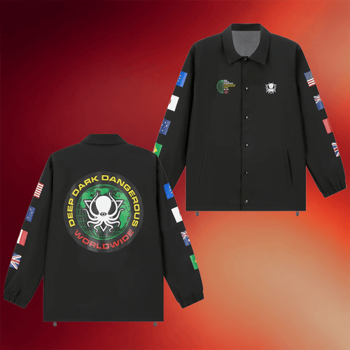 Deep Dark And Dangerous Merch Worldwide Coach Jacket DDD Shop Present For Friends