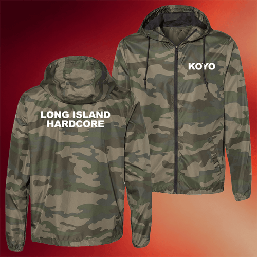 Koyo Merch 2026 Long Island Hardcore Camo Windbreaker Jacket Gifts For Dad