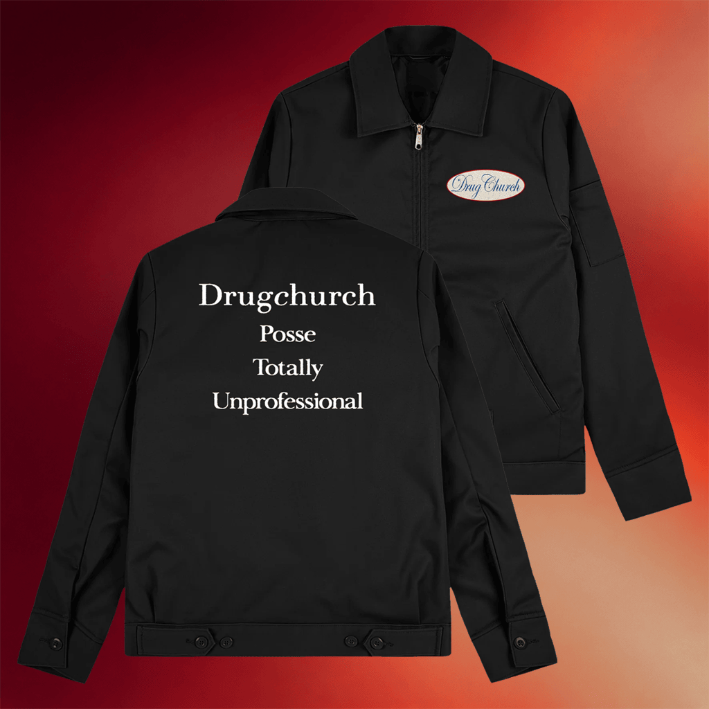 Drug Church Merch 2026 DC Posse Totally Unprofessional Jacket Gifts Ideas For Music Fans