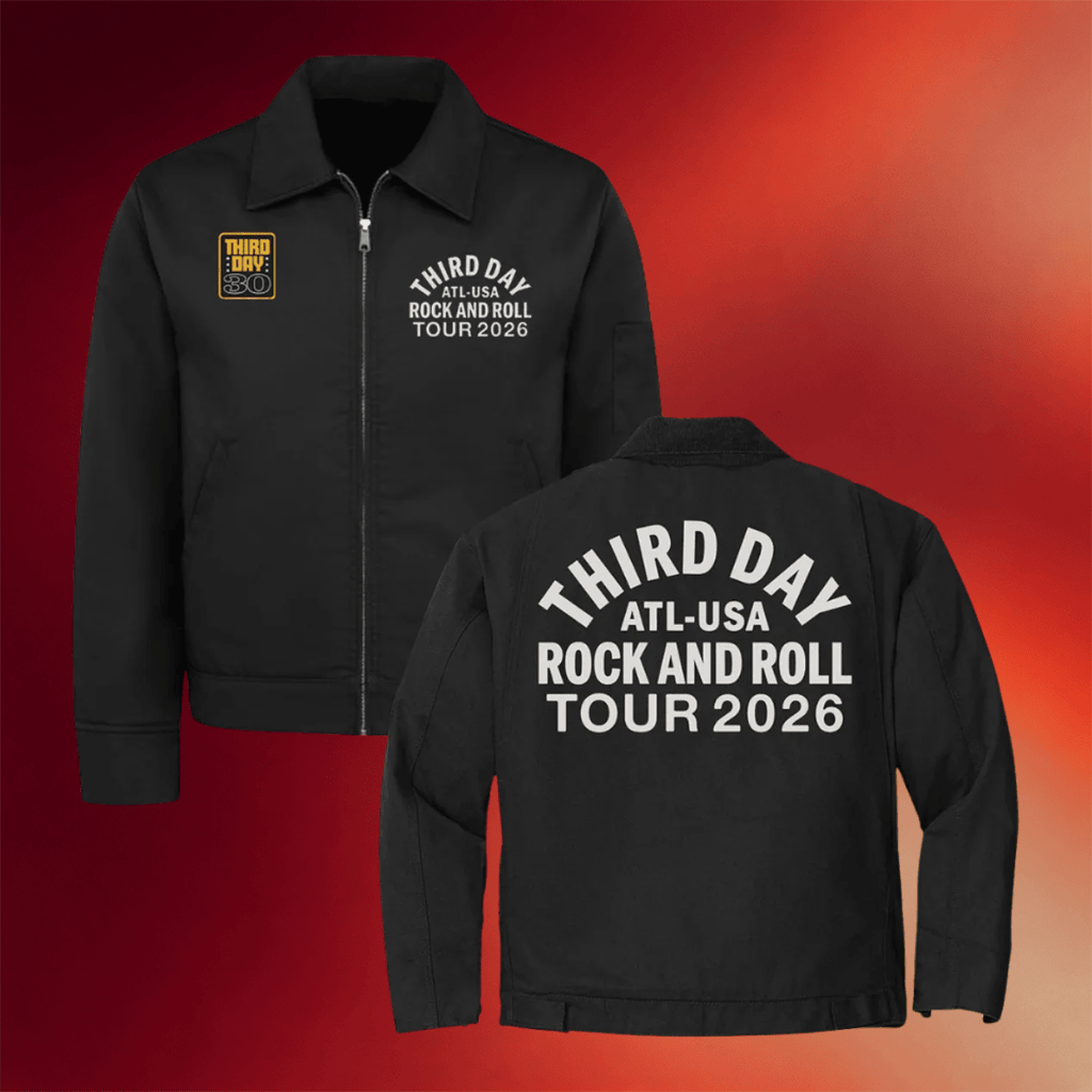 Third Day Merch Third Day Rock N Roll 2026 Tour Jacket Gifts For Music Enthusiasts