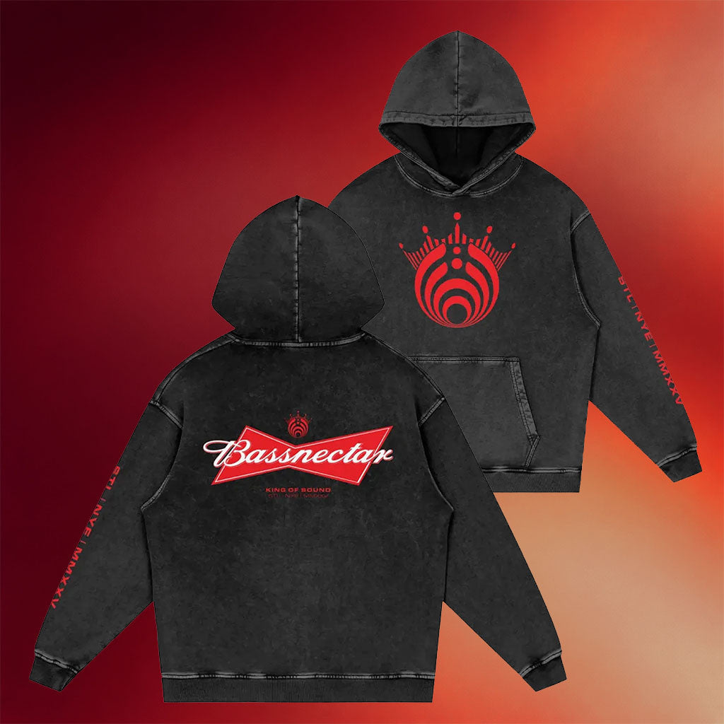 Bassnectar Merch Love Here St Louis Budweiser Vintage Wash Hoodie Gifts For DJ Fans