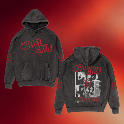 Motley Crue Merch 2026 Shout At The Devil Wash Hoodie Gifts Ideas For Band Fans
