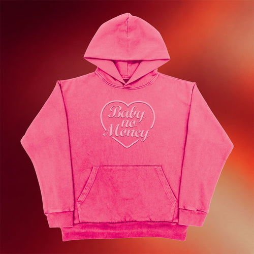 BbnoS Merch 2026 Heart Hoodie Baby No Money Hoodie Best Gifts For Rapper Fans