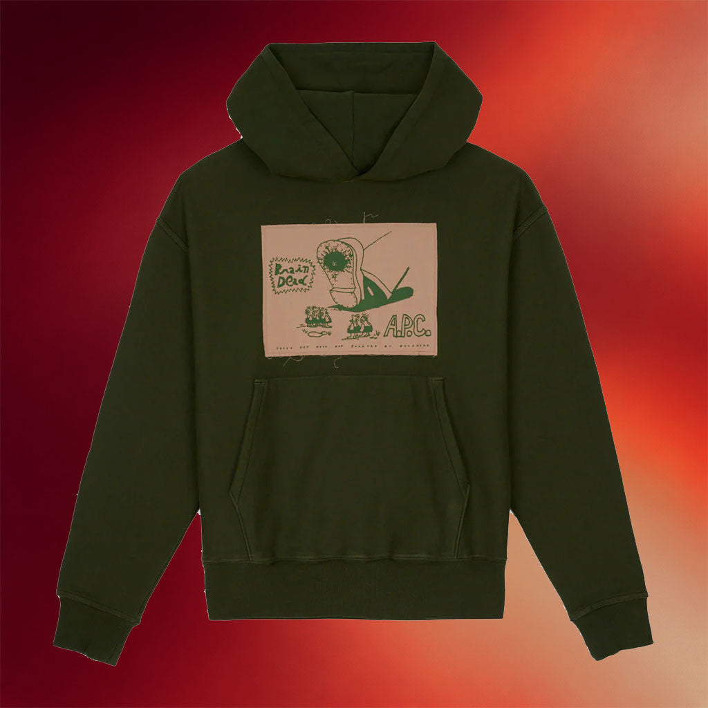 Brain Dead Merch 2026 Brain Dead X APC Stomp Hoodie Present Ideas For Him