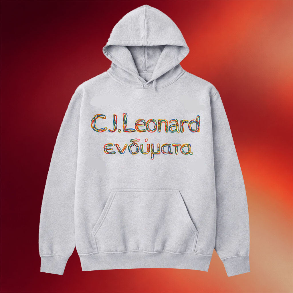 CJ Leonard Apparel Merch Grey Rubber Band Hoodie CJ Leonard Hoodie Gifts For Besties