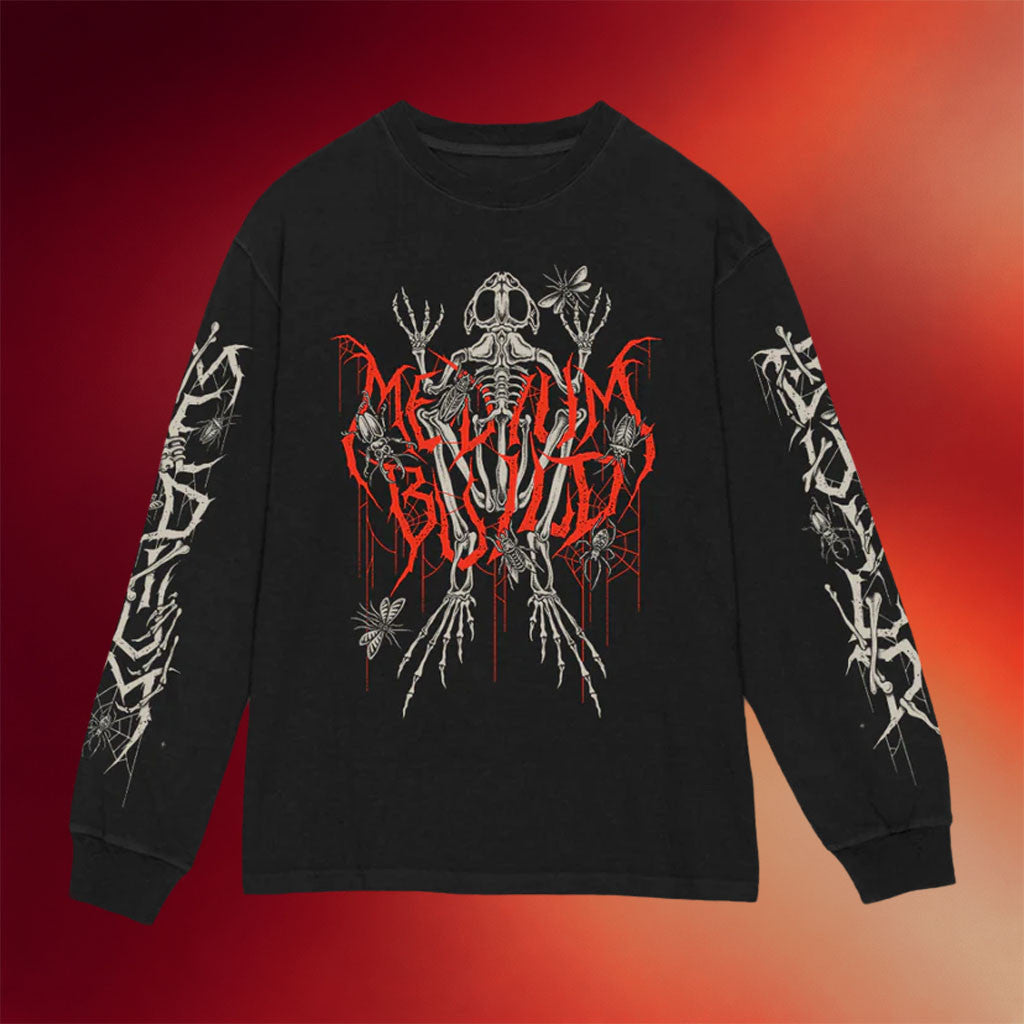 Medium Build Merch 2026 Metal Frog Long Sleeve Shirt Unique Gifts For Music Lovers
