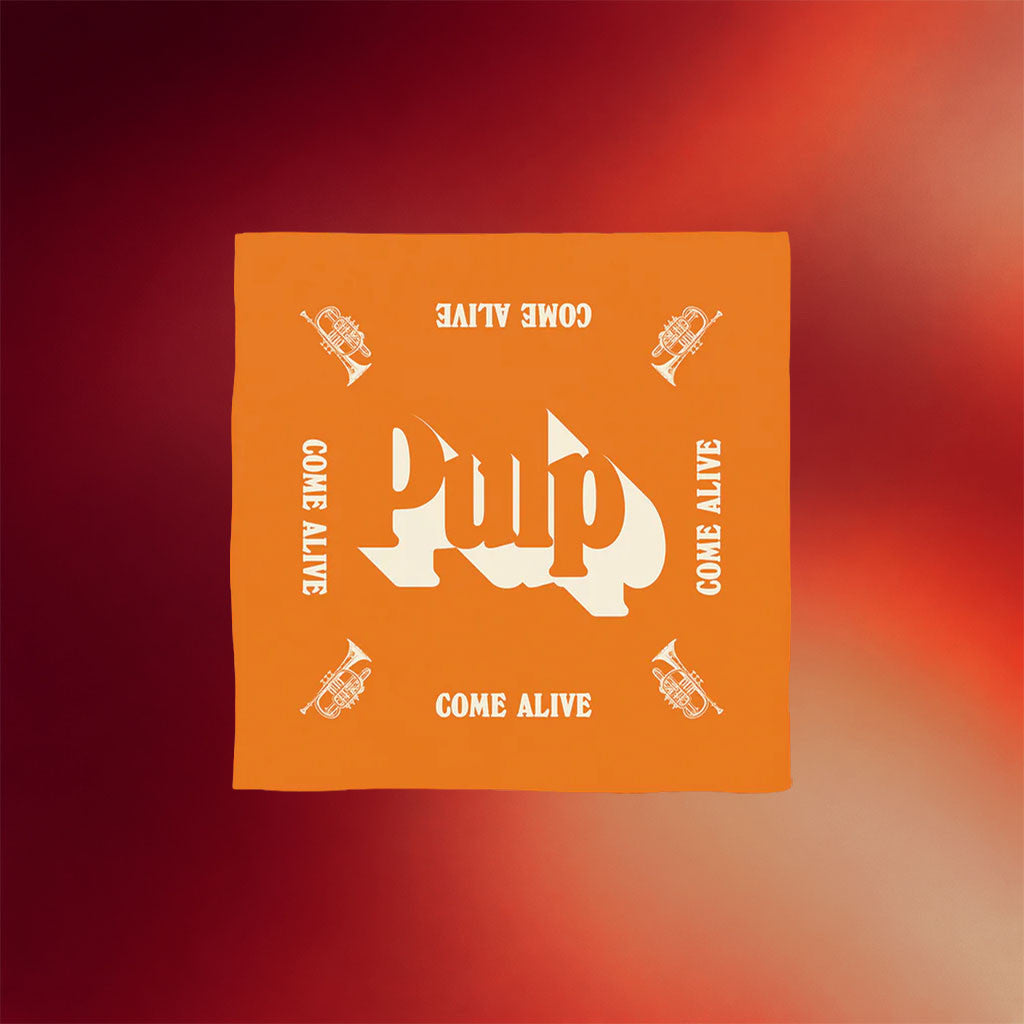 Pulp Merch 2026 Come Alive Bandana Orange Best Gifts For Rock Music Lovers