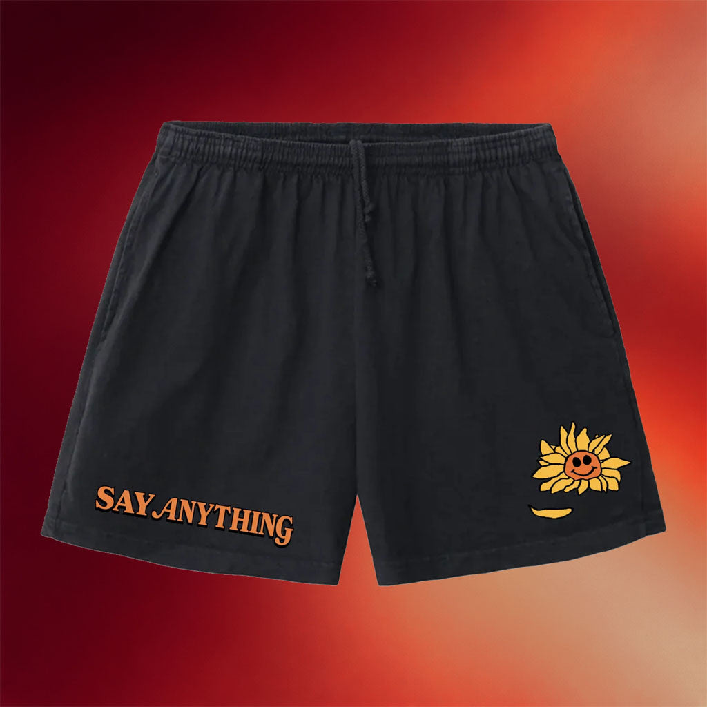 Say Anything Merch 2026 Sunflower Shorts Say Anything Shorts Gifts For Rock Music Lover