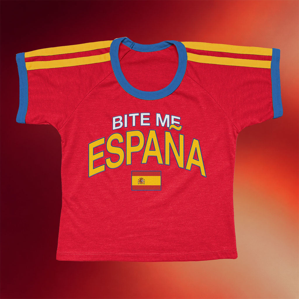 Renee Rapp Merch 2026 Bite Me Espana Ringer T-Shirt Gifts Ideas For Friends
