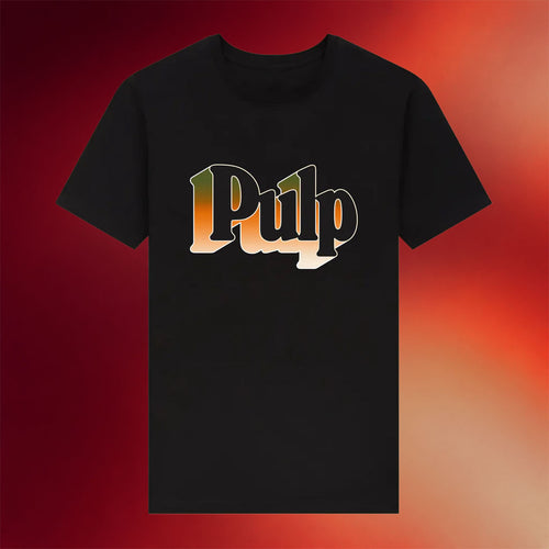 Pulp Merch 2026 Gradient Logo T-Shirt Black Pulp Shirt Gift For Band Fans