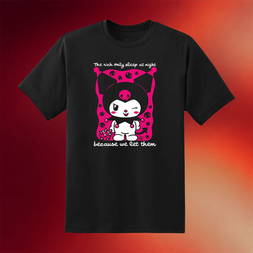 Punk With A Camera Merch 2026 The Rich Only Sleep At Night Because We Let Them Mace T-Shirt