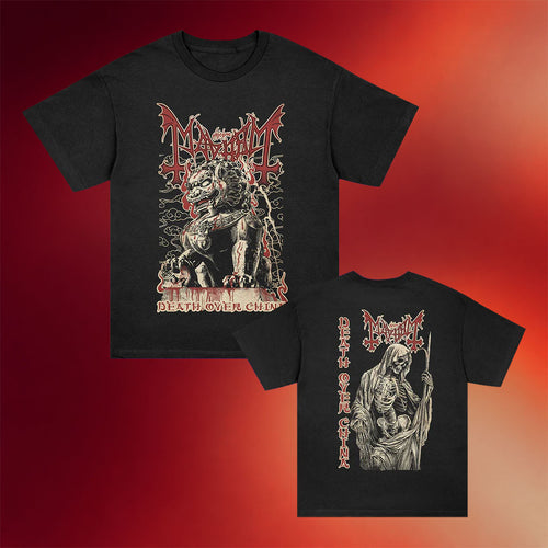 The True Mayhem Merch 2026 Death Over China T-Shirt Black Music Related Gifts For Guys