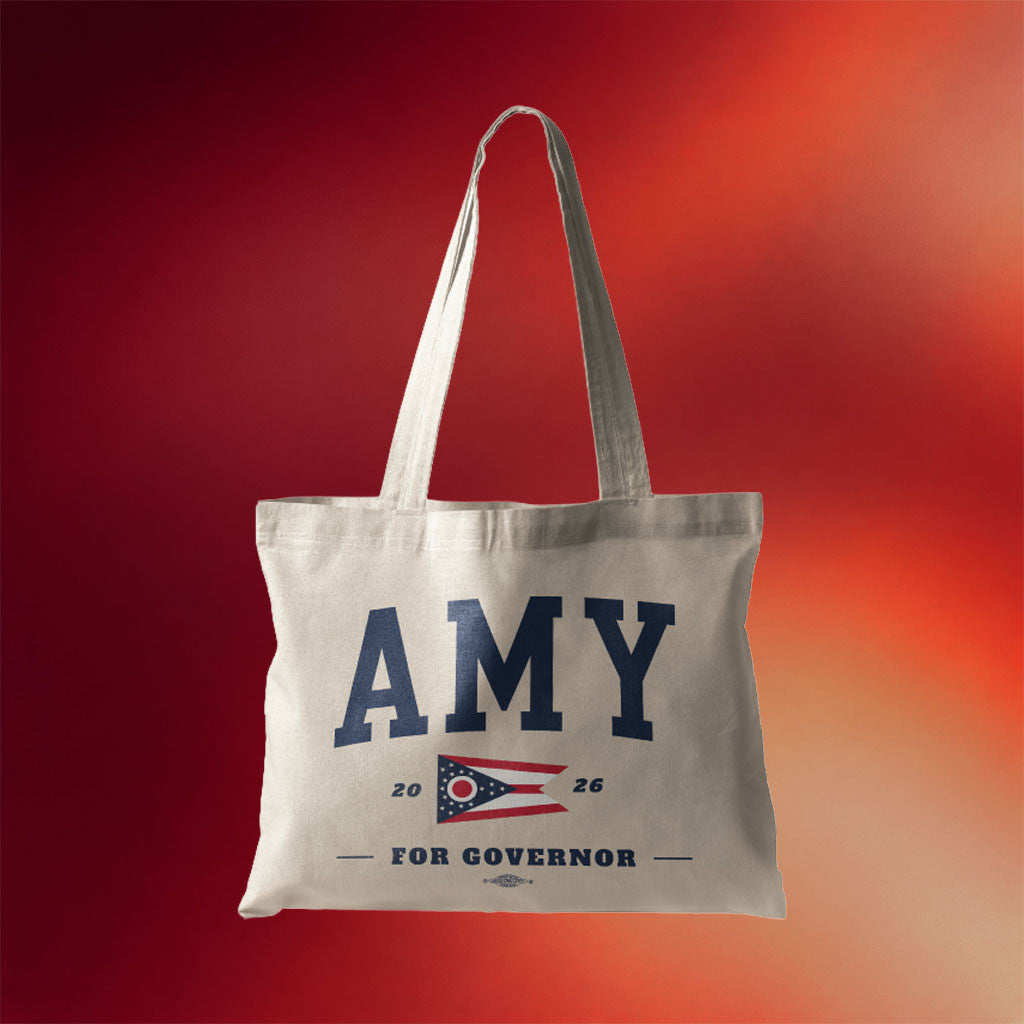 Dr Amy Acton For Governor Merch 2026 Amy For Governor Collegiate Tote Bag Gifts For Friends - Mouldking