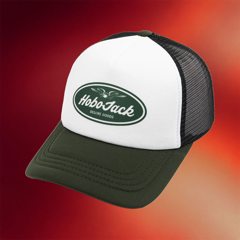 Hobo Jack Merch 2026 Oval Eagle Trucker Hat Special Gifts For Dad From Son - Mouldking
