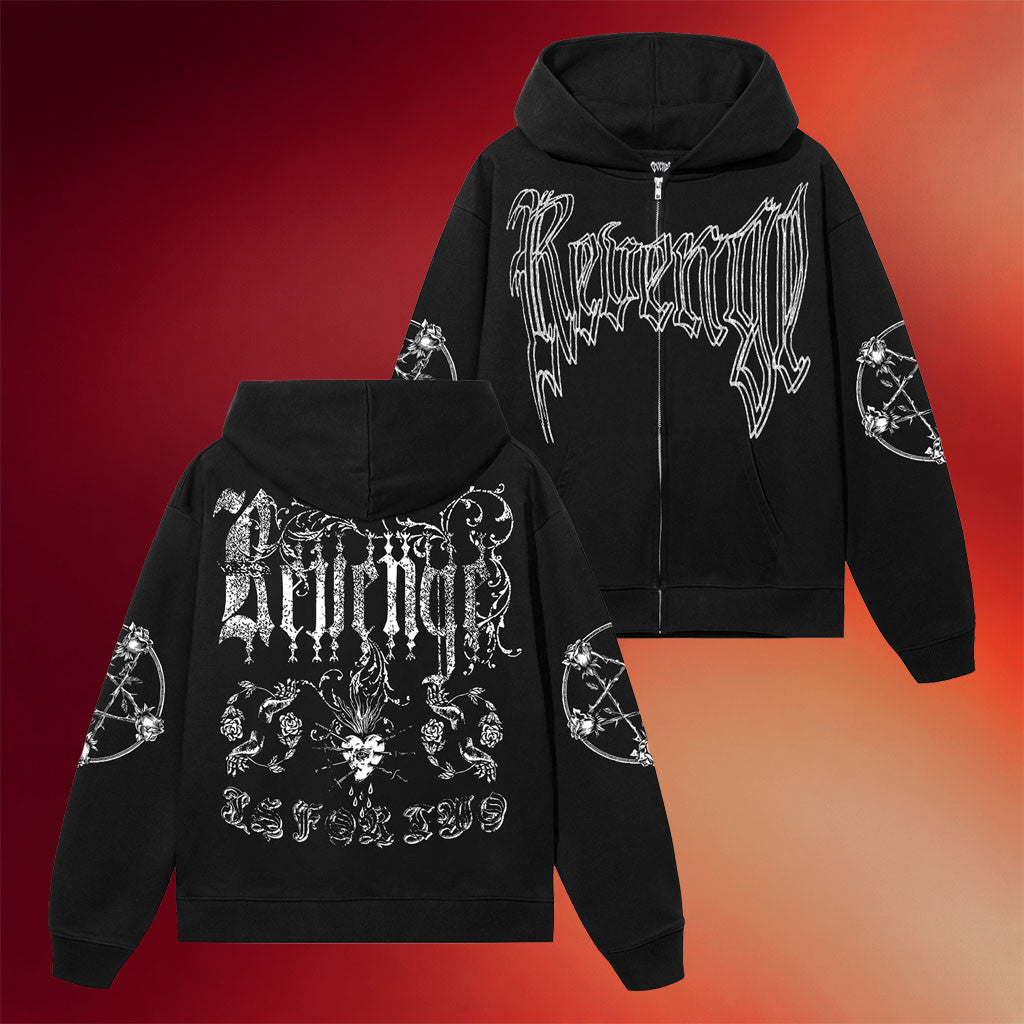 Revenge Merch 2026 Ritual Zip Hoodie Black Birthday Gift Ideas For Friends - Mouldking