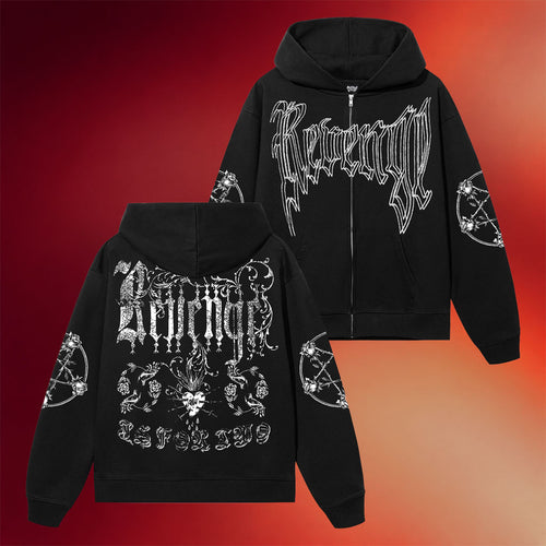 Revenge Merch 2026 Ritual Zip Hoodie Black Birthday Gift Ideas For Friends - Mouldking