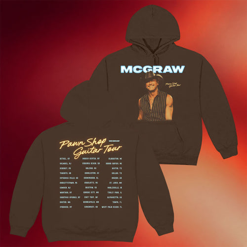 Tim McGraw Merch 2026 Pawn Shop Guitar Tour Dateback Hoodie Present For Country Music Fans - Mouldking