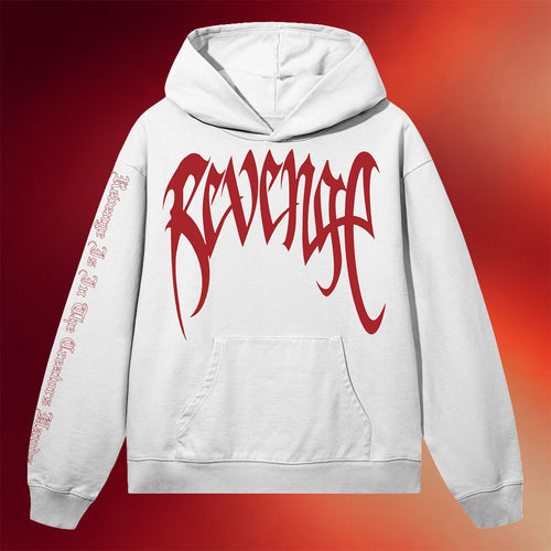 Revenge Merch 2026 Arch Logo Hoodie White Special Father Daughter Gifts - Mouldking