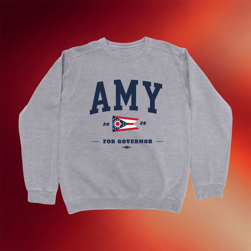 Dr Amy Acton For Governor Merch 2026 Amy For Governor Collegiate Crewneck Sweatshirt Gifts - Mouldking