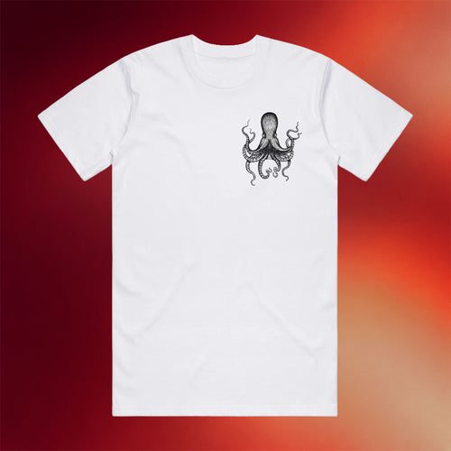 Hobo Jack Merch 2026 Octopus Tattoo T-Shirt White Ben Wills Collab Shirt Gift For Brothers - Mouldking