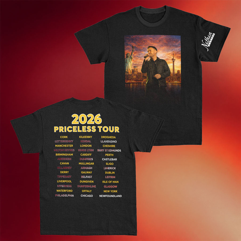 Nathan Carter Merch 2026 Priceless Tour T-Shirt Black Nathan Carter Tour Merch Gift For Fans - Mouldking